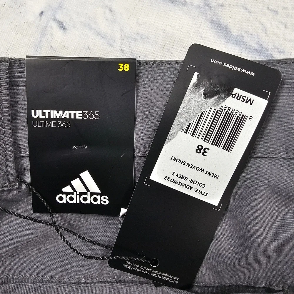 Adidas Ultimate365 Golf Shorts Mens 38 Grey Woven ADVS19R722 Performance